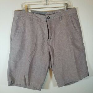 Volcom Mens 34 Purple Grey Chino Shorts 9" Inseam